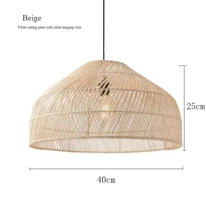 Japanese Style Wooden Woven Handmade Pendant Lights Restaurant Bedroom Study Room Chandelier Pastoral Rattan Tatami Chandeliers