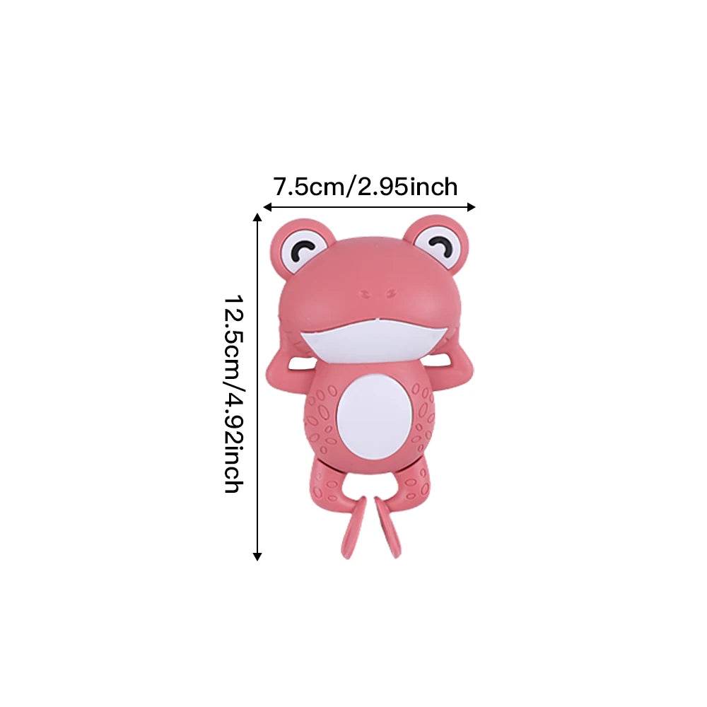Baby Shower Clockwork Cute Animal Swimming Frog When Baby Bath In Bathroom Baby Water Toy Kids Clockwork Bath Toys Bathroom Toys - AIAZ