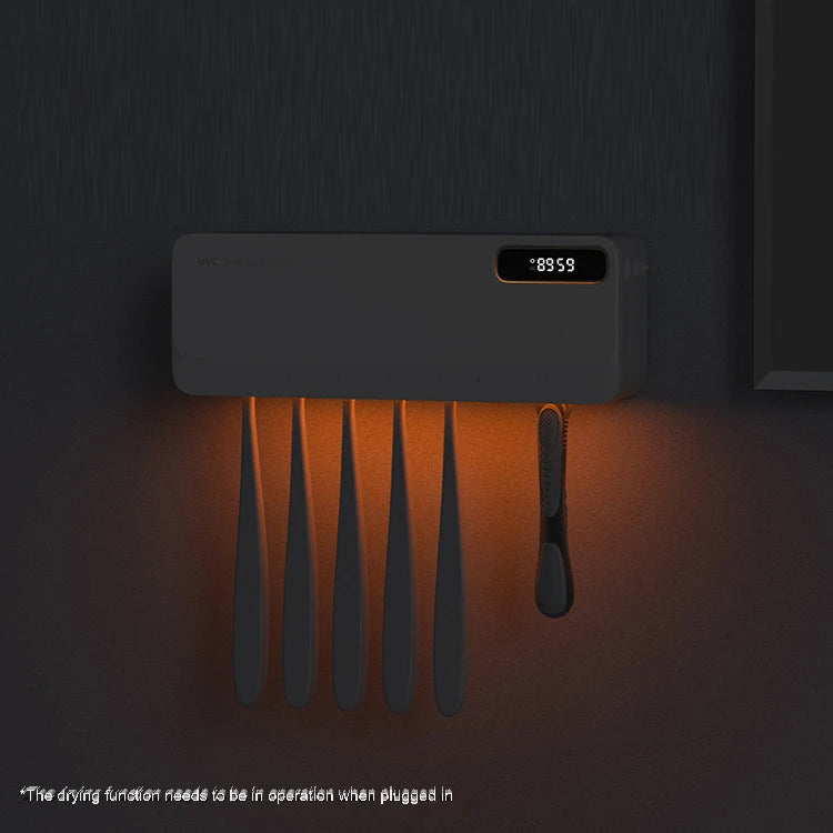 Xiaomi UV Toothbrush Sterilizer Razor Storage Rechargeable Rapid Warm Air Drying Wall-mounted Toothbrush Sterilizer Holder New