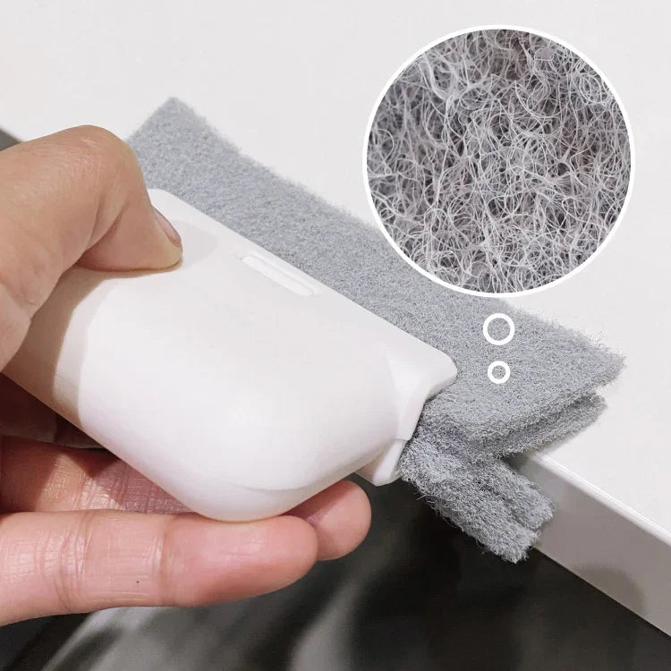 Household cleaning brush groove cleaning tool window track cleaner window groove brush scouring Door track pad gap cleaner