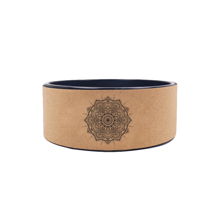 Hot Sell Fitness Gym Eco Cork Roller Yoga Wheel Set of 3 for Back Pain Relief