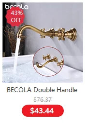 Bathroom Faucet Basin Mixer Black/Chrome Tap Single Handle Hot and Cold Water Brass Taps Becola Newest BR-2018A117