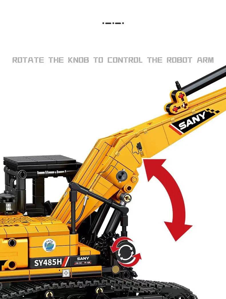 SEMBO BLOCK 1022pcs Excavator Models Building Blocks MOC City Construction Engineering Vehicle Bricks Educational Toys Boys Gift - AIAZ