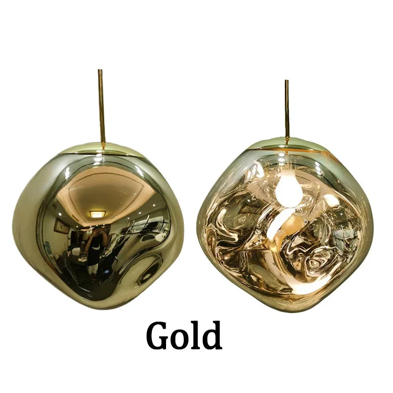 Postmodern lava chandelier creative clothing store bar desk lamp villa duplex living room dining room staircase chandelier