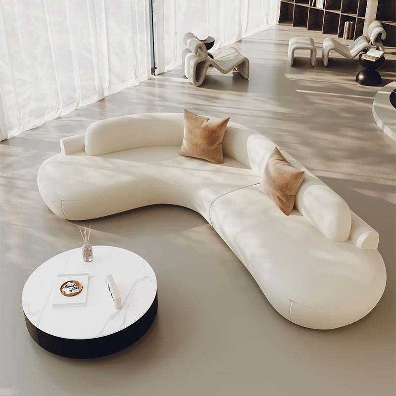 Modern Luxury Living Room Sofas White Minimalist Comfortable Large Size Living Room Sofas Designer Muebles Terrace Furniture