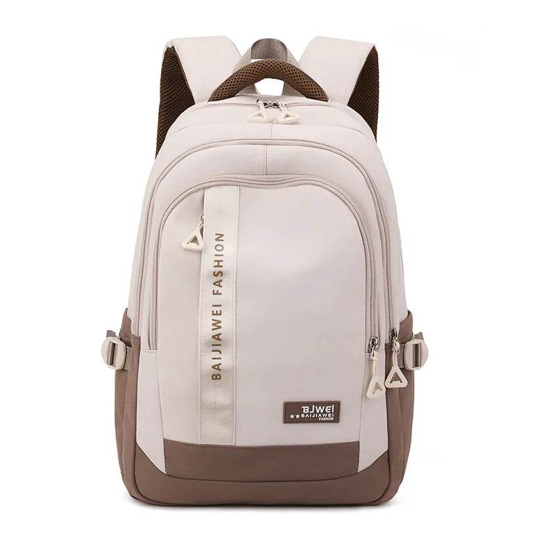 BAIJIAWEI brand college and high school student school backpacks Nylon orthopedic school bags reduces the burden girls schoolbag - AIAZ