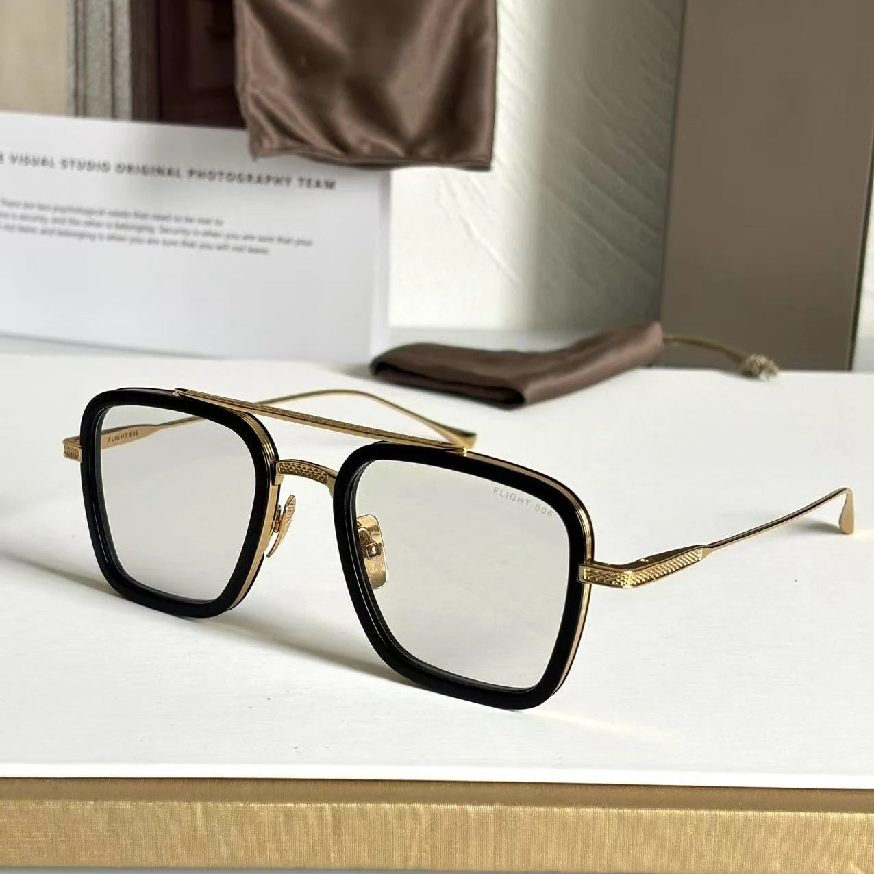 DT FLIGHT 006 Luxury Mens And Womens Sunglasses Top Quality 18K Designer Eyeglasses Acetate UV400