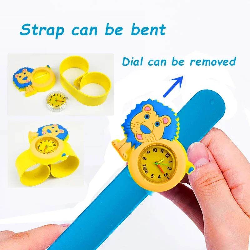 Baby Birthday Gift Children Toys Watches Cartoon Animal Dial Bracelet Kids Watches for Boy Girl 2-15 Years Old Child Clock - AIAZ
