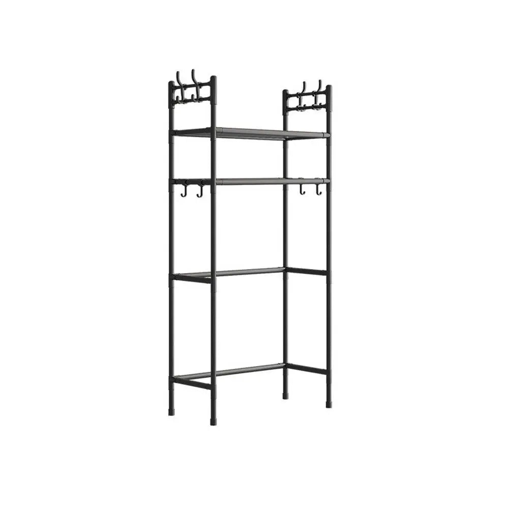 Over The Toilet Storage Space Saver Metal Bathroom Perforated Multi Rack Functional Bathroom Non Storage Shelves Y3E8