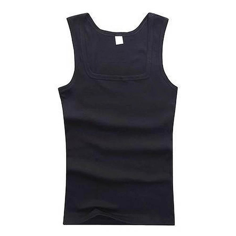 2024 New Men's Pure Cotton Tight Vest Casual Sports Tank Tops Middle-aged Sleeveless Basic Tops Quick Drying Bodybuilding Vest - AIAZ