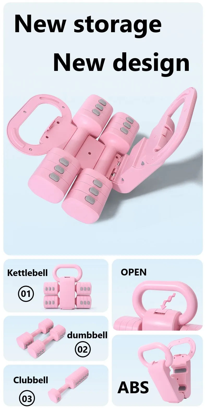 Kettlebell Adjustable Weight New Design Clubbell for Fitness  Muscle Exercises Dumbbell