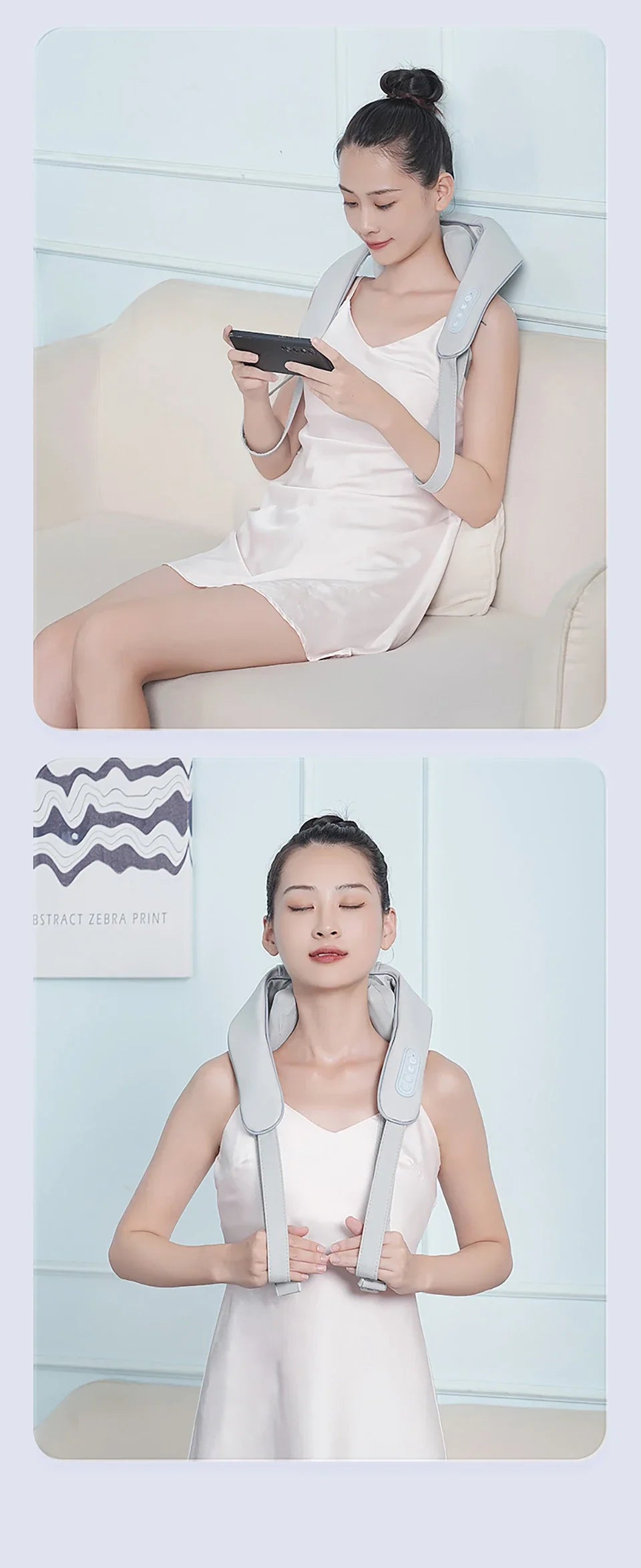 Dropship Product 2023 Multifunctional Neck And Shoulder Massager Lifegoods Shiatsu Electric Shoulder and Neck Massage Shawl