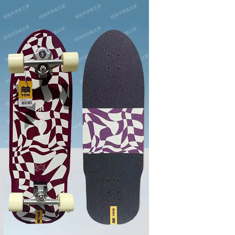 YOW land surf skateboard longboards whole kits good quality spring system branded with trucks wheels bearings and tool