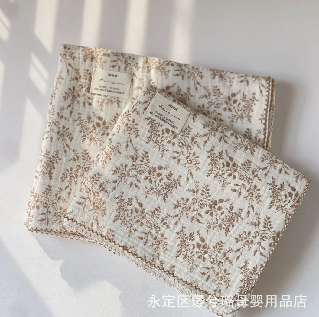 Muslin Swaddle Blankets Newborn Summer Baby Blanket Cotton Infant Swaddle Wrap Receiving Blanket For Crib Stroller Sleeping Item