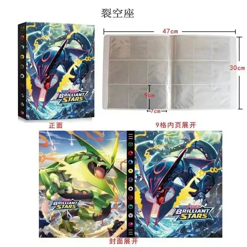 2025 New 9-Pocket Page 432Pcs Holder Album Toys Collections Pokemones Cards Album Book Top Loaded List Toys Gift for Children - AIAZ