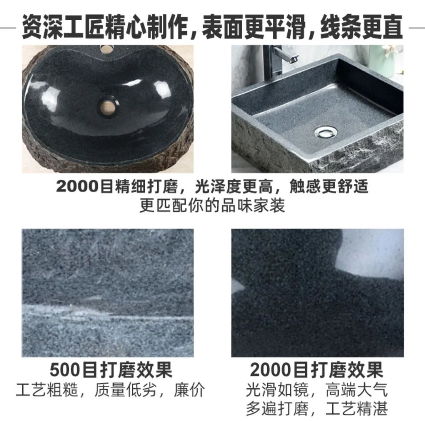 Stone platform basin Art marble washbasin Pool Bathroom Balcony Outdoor courtyard Household