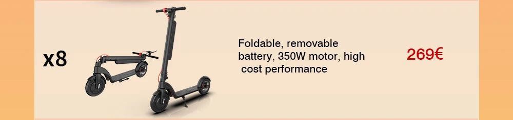 HX X6 electric scooter Foldable 350W 25KM/H Electric scooters 7.5AH 36V E Scooter 5.5 Inch Escooter for Adults