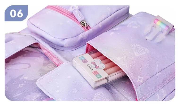 School Rolling backpack Bags school wheeled backpack for girls kids School trolley bag for girls school bag wheels for girls - AIAZ