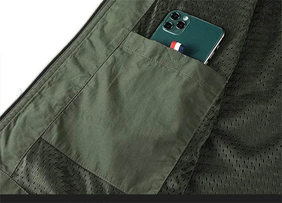 Sleeveless Jacket Vest Men 2025 Summer Cargo Climbing Hunting Waistcoat Club Photographer Fishing Vests Camping Working Clothes - AIAZ