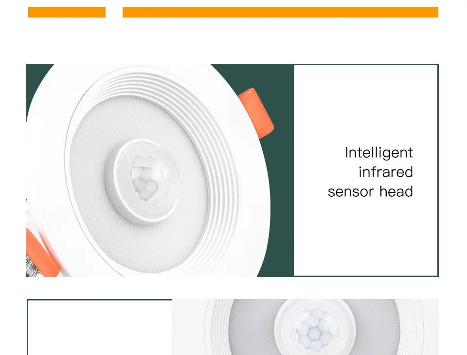 LED Downlights PIR Motion Sensor Down Light 5W 10W 15W 20W Recessed Ceiling Light Cold White Night Lamp LED Spotlight Downlight