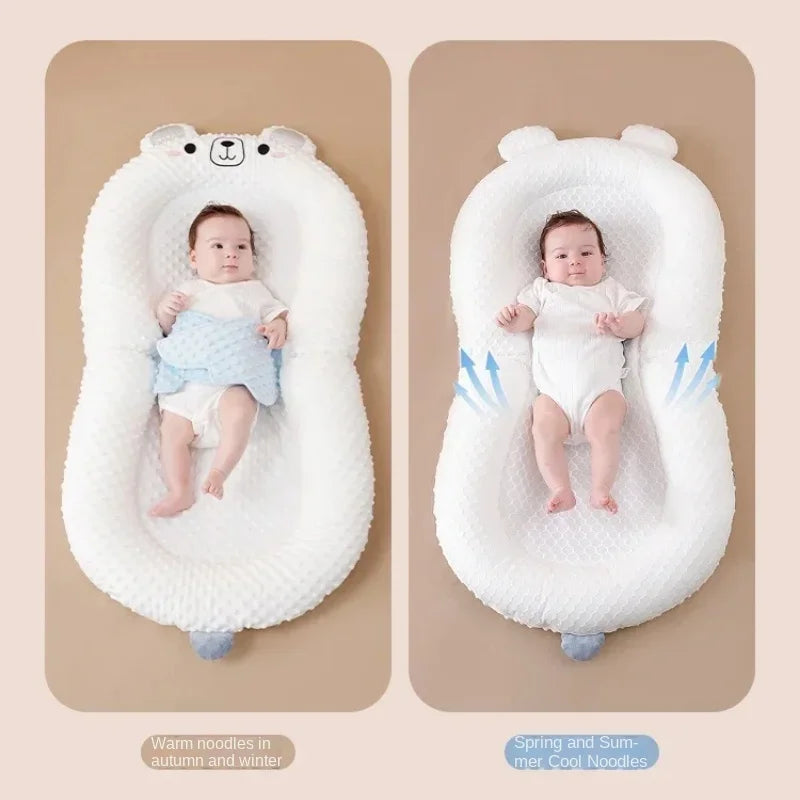 92 Baby Bedside Sleeper - Newborn Lounger Cushion, Anti-Reflux, Sleep Positioner for 0-3 Years, Infant Co-Sleeper.