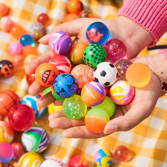 30/10PCS Size 32MM Bouncy Balls Kids Bulk Treasure Box Toys Classroom Party Favors Birthday Christmas Goodie Bag Stuffers Gifts - AIAZ