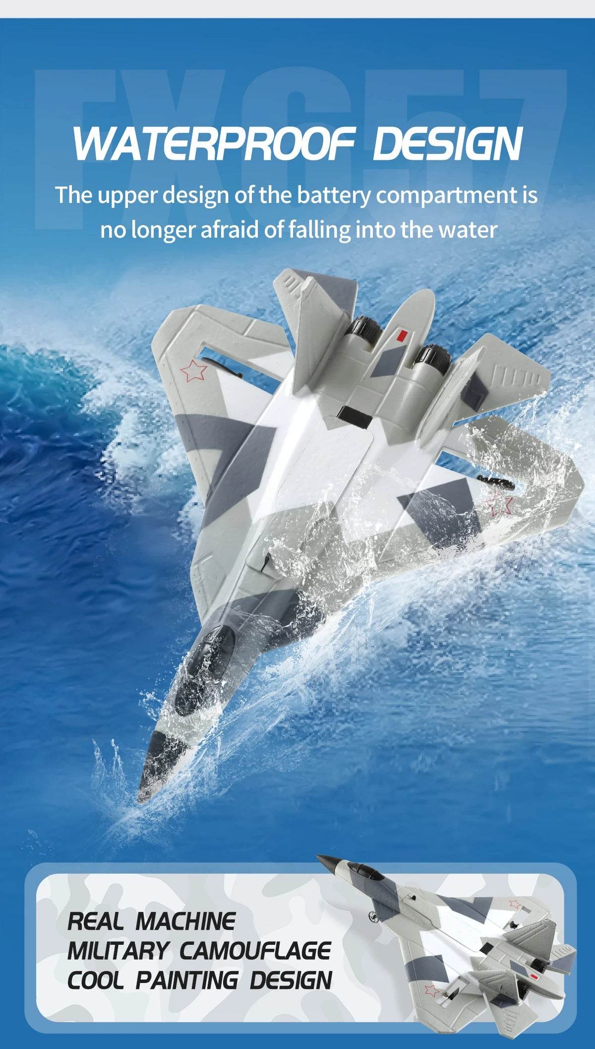 RC Foam Aircraft SU-35 Plane 2.4G Radio Control Glider Remote Control Fighter Plane Glider Airplane Foam Boys Toys for Children - AIAZ