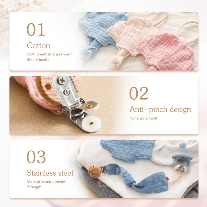 Baby Silicone Pacifier Clip Infant Newborn Sea Shell Shape Pacifier Chain Dummy Nipple Holder Clips Baby Pacifier Storage Box