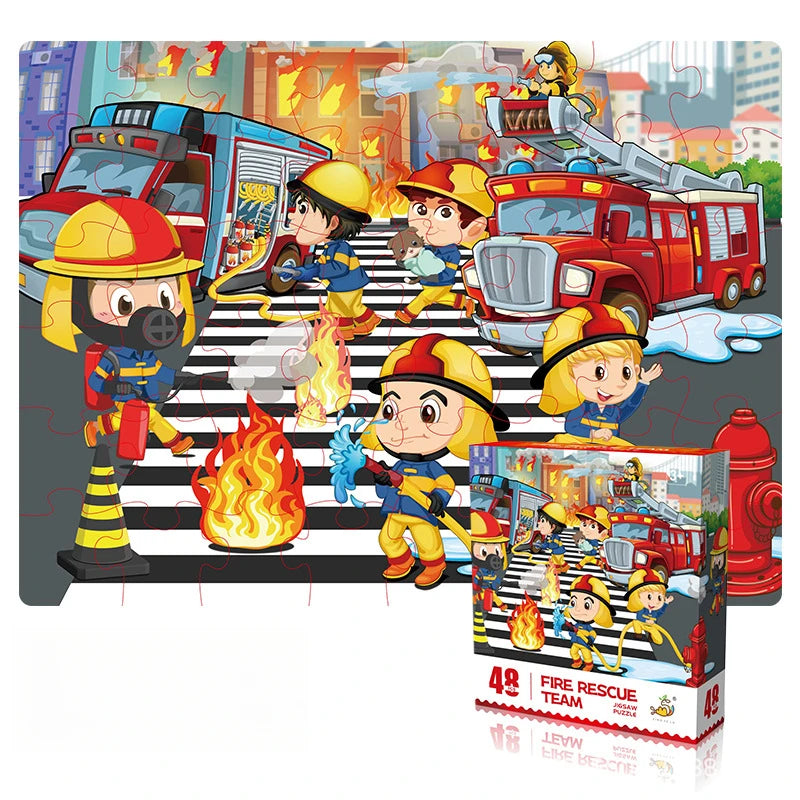 48 Pieces Puzzle Toys Children's Early Education Toys Kindergarten Souvenirs Gifts Exercising Thinking and Hands-on Abilities