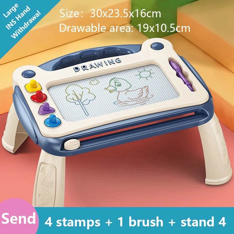 Magnetic Drawing Board Colored Graffiti Magic Eraser Drawing Board Children's Graffiti Board Art Early Education Drawing Toy - AIAZ