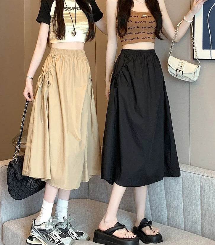 Skirts For Women Chubby Woman Skirt Drawstring Cargo New In Cheap Stylish Chic And Elegant Offer Aesthetic Hot Clothing Sales V - AIAZ