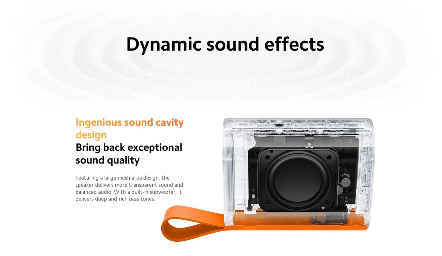 NEW Xiaomi Sound Pocket IP67 Bluetooth 5.4 Portable Speaker TWS Stereo Combo 1000mAh 10-Hour Ultra-Long Battery Life Microphone