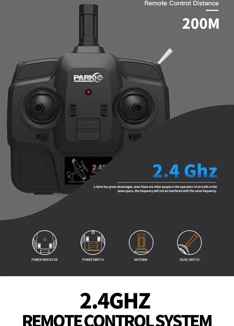 2024 New F22S 2.4G 4CH 3D6G RC Airplane Raptor F22 Warplane WLtoys A180 Upgrade Version LED Light With Gyroscope Out Door Toys - AIAZ