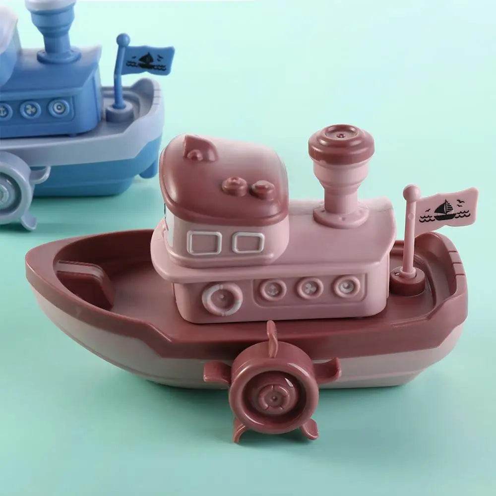 Kids Water Toys Birthday Gifts Swimming Beach Game Bath Playing Toys Clockwork Boat Wind Up Toy Baby Bath Toys Cartoon Ship Toy - AIAZ