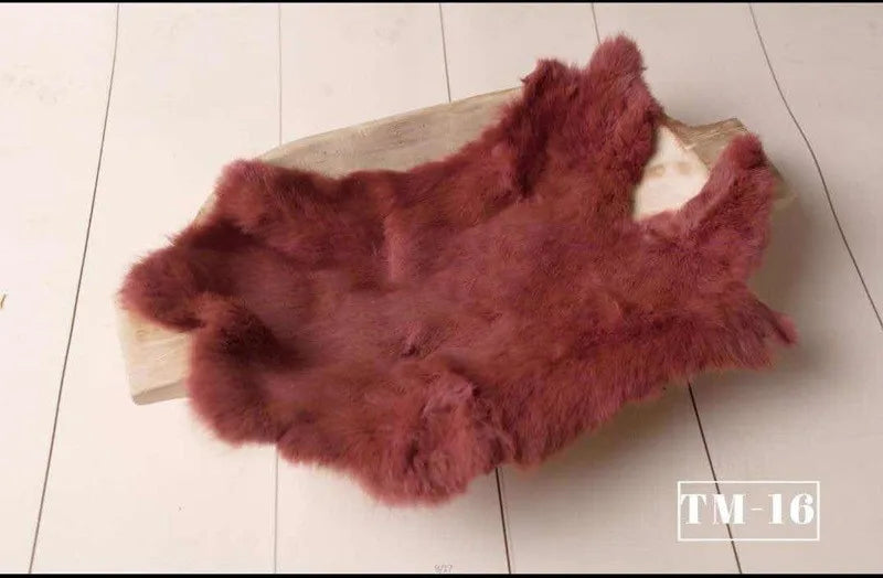 Newborn rabbit fur for baby photography props,basket filler cushion blanket