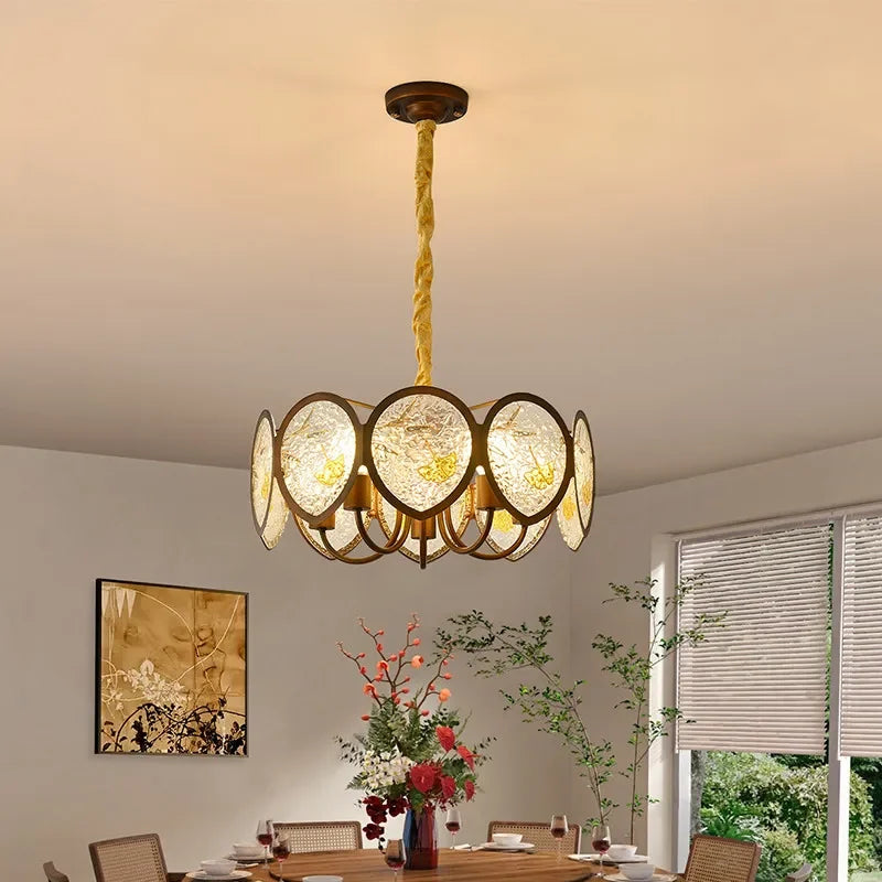 TEMOU Contemporary Restaurant Pendant Lamp French Retro Bedroom Study Villa Hotel Rooms Bar Counter Cafe  Aisle Light
