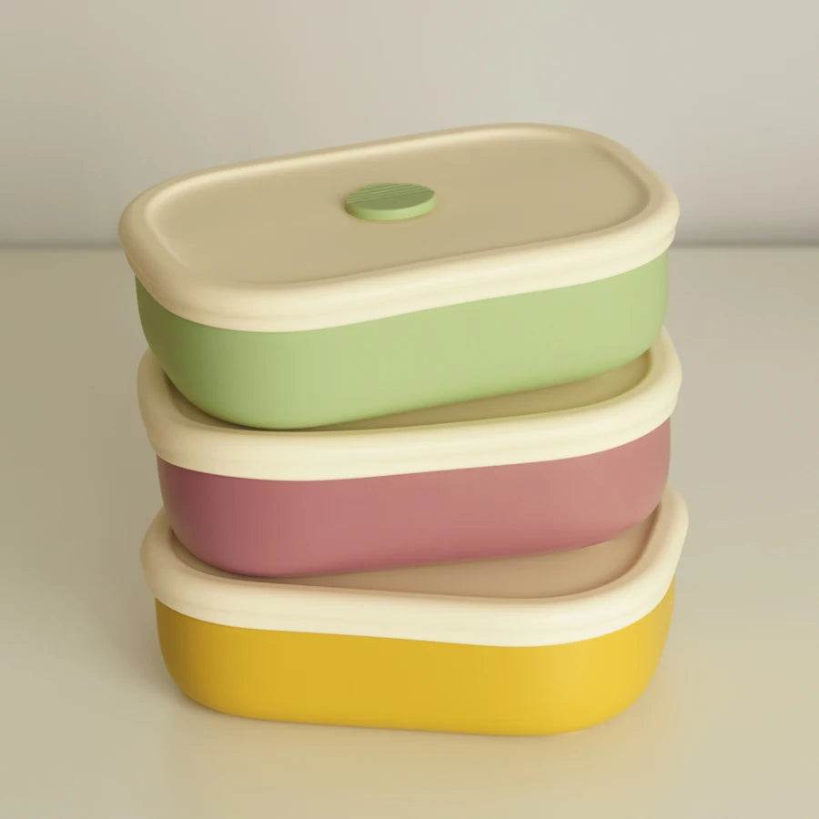 New Portable Lunch Box Food Grade Dishes Tableware Children Bento Box Leakproof Microwavable Feeding Bowl Baby Accessories - AIAZ