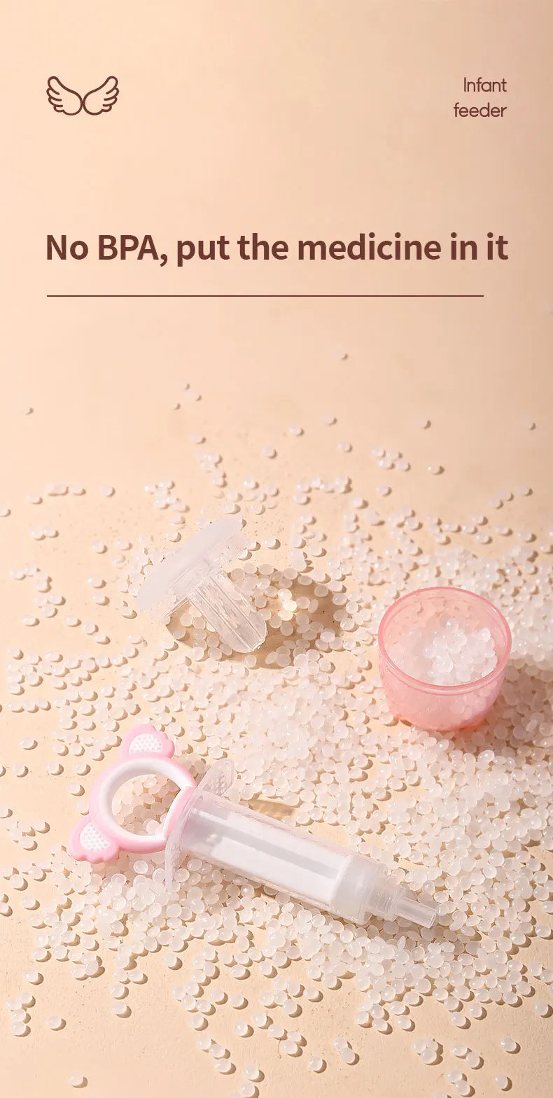 New Medicine Feeder Needle Feeder Baby Syringe Feeder Newborn Dropper Squeeze Fruit Juice Dropper Dispenser Pacifier Accessory