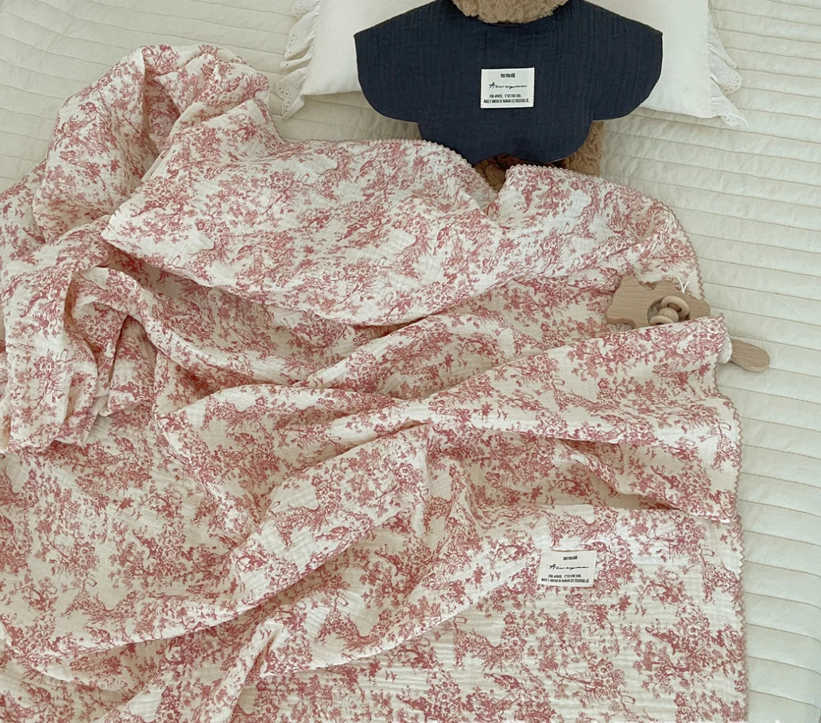 Muslin Swaddle Blankets Newborn Summer Baby Blanket Cotton Infant Swaddle Wrap Receiving Blanket For Crib Stroller Sleeping Item