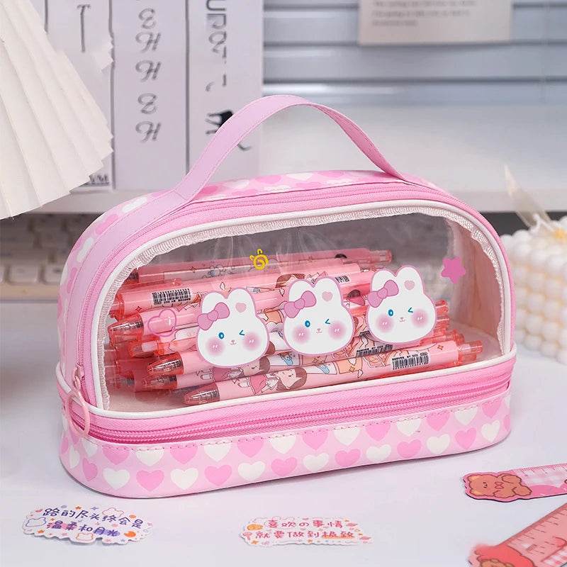 Pencil Cases For Girls School Supplies Pencil Pouch Trousse Scolaire Large Capacity Pencilcase Estuche Escolar Cute Pencil Case - AIAZ