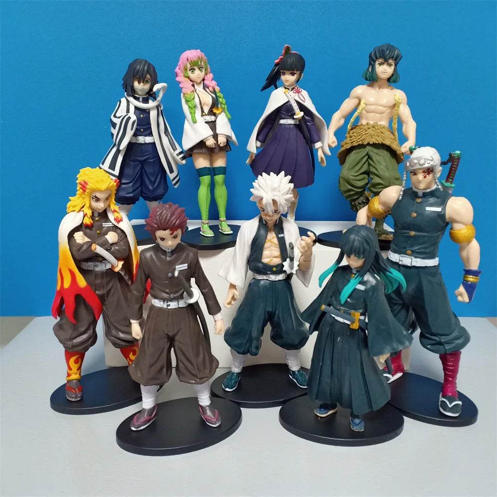 Anime Demon Slayer Figure Kamado Tanjirou Nezuko Action Figures Model Toys Zenitsu Figurine Inosuke Kimetsu No Yaiba Figura - AIAZ