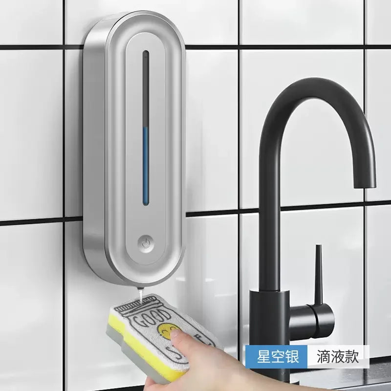 420ML Wall-mounted Automatic Liquid Soap Dispensers Kitchen Touchless Induction Sensor Hotel Malls Bathroom Accessories