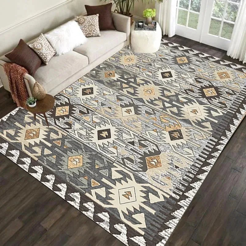 Nordic Moroccan Carpet Bedroom Living Room Dirt Resistant Carpet Bohemian National Style Home Decor Washroom Floor Mat