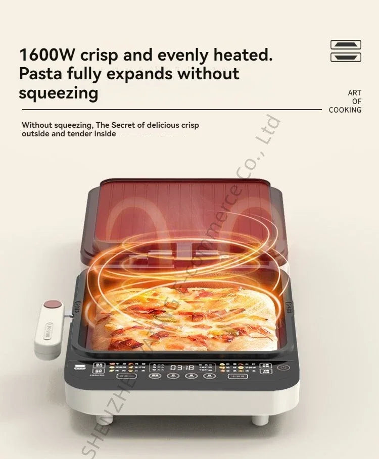 Home Appliance The Upper And Lower Plates Of The Electric Baking Pan Can Be Disassembled And Washed To Deepen The Plate