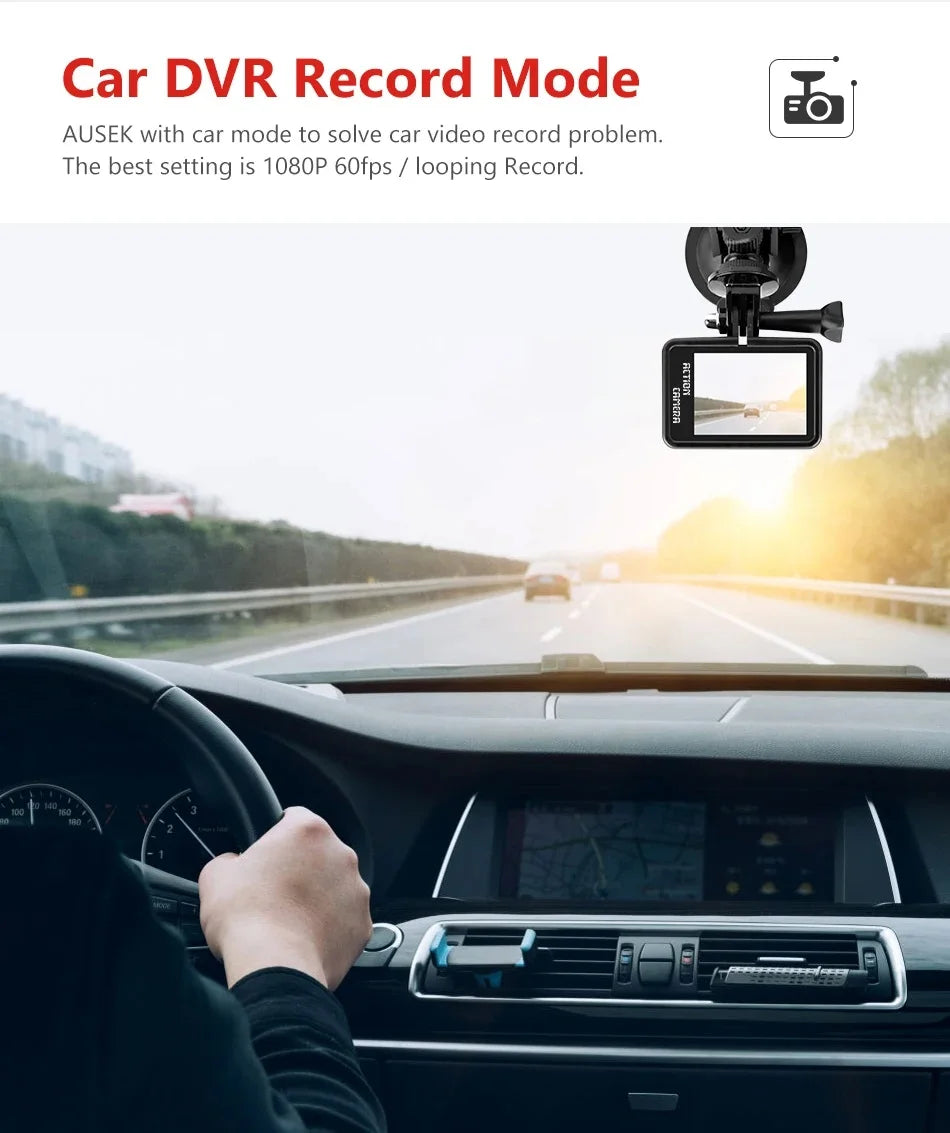 2" IPS Dual Screen Action Camera 5K 30FPS  4K 60FPS 48MP EIS Video With Optional Filter Lens 1080P Webcam Vlog WiFi Sports Cam