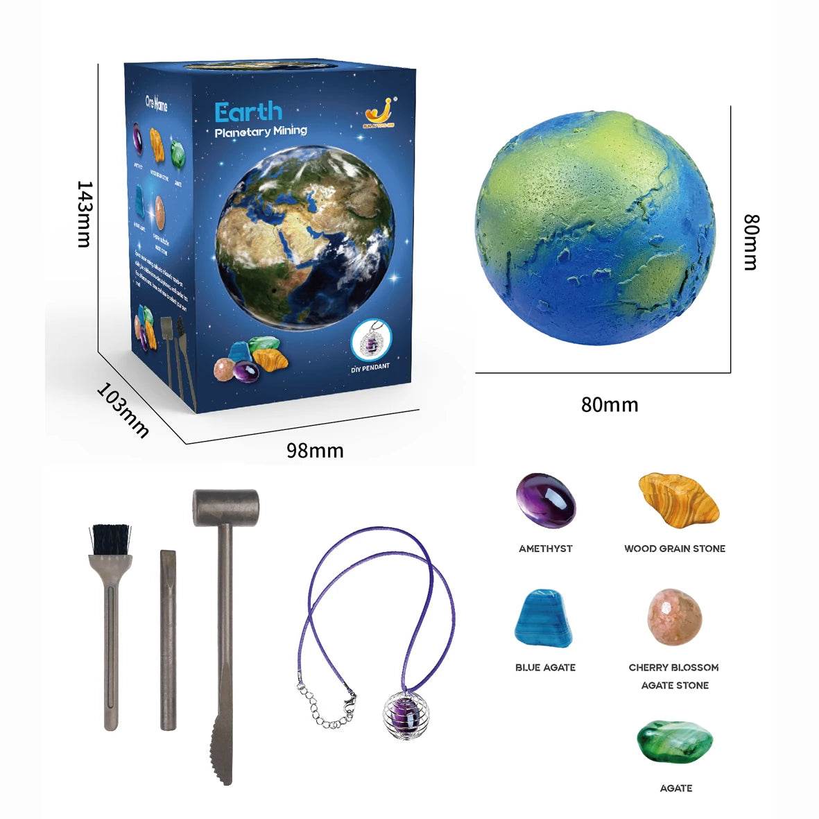 Children's Archaeology Digging Treasure Planet Gem Ore Exploration of The Solar System Mining Science Education Educational Toys - AIAZ
