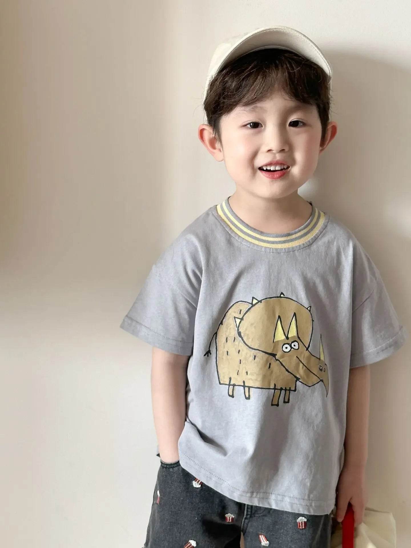 Fashion Cartoob Print Denim Kids Shorts Girls Pants Summer 2025 New Boys Summer Clothes Baby Loose Casual Pants - AIAZ