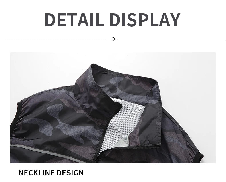 Cooling Fan Vest Hiking Air-conditioned Clothes Men Women Cooling Vest Work Sport Outdoor Camping Fishing Summer Cool Jacket