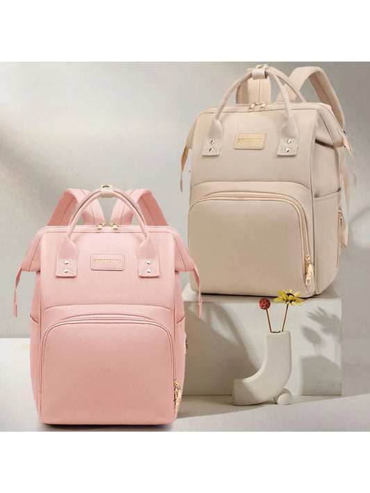 Baby Travel Backpack Diaper Mummy Bag Large Capacity Nappy Bag Material Handbag For Baby Outdoor Travel Bag For Baby Care Stuff