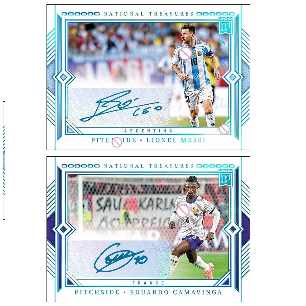 Panini collectible card laser flash DIY Messi Cristiano Ronaldo Kylian Mbappe David Beckham Card bricks Holiday gifts 1.5mmthick - AIAZ